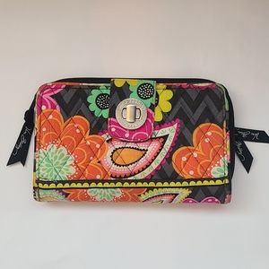 Vera Bradley Ziggy Zinnia Turn Lock Wallet